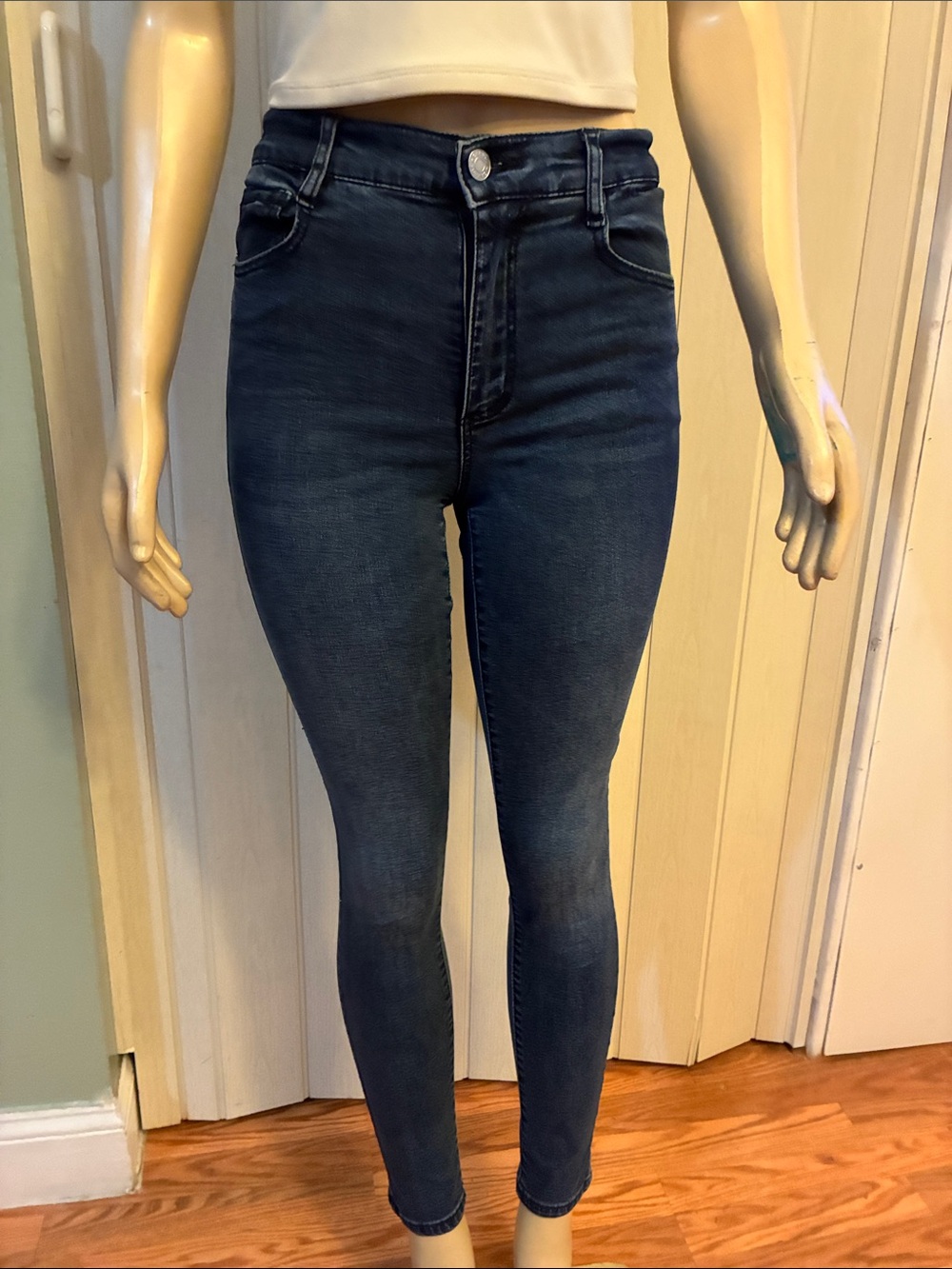 Garage Dark Blue Skinny Jeans